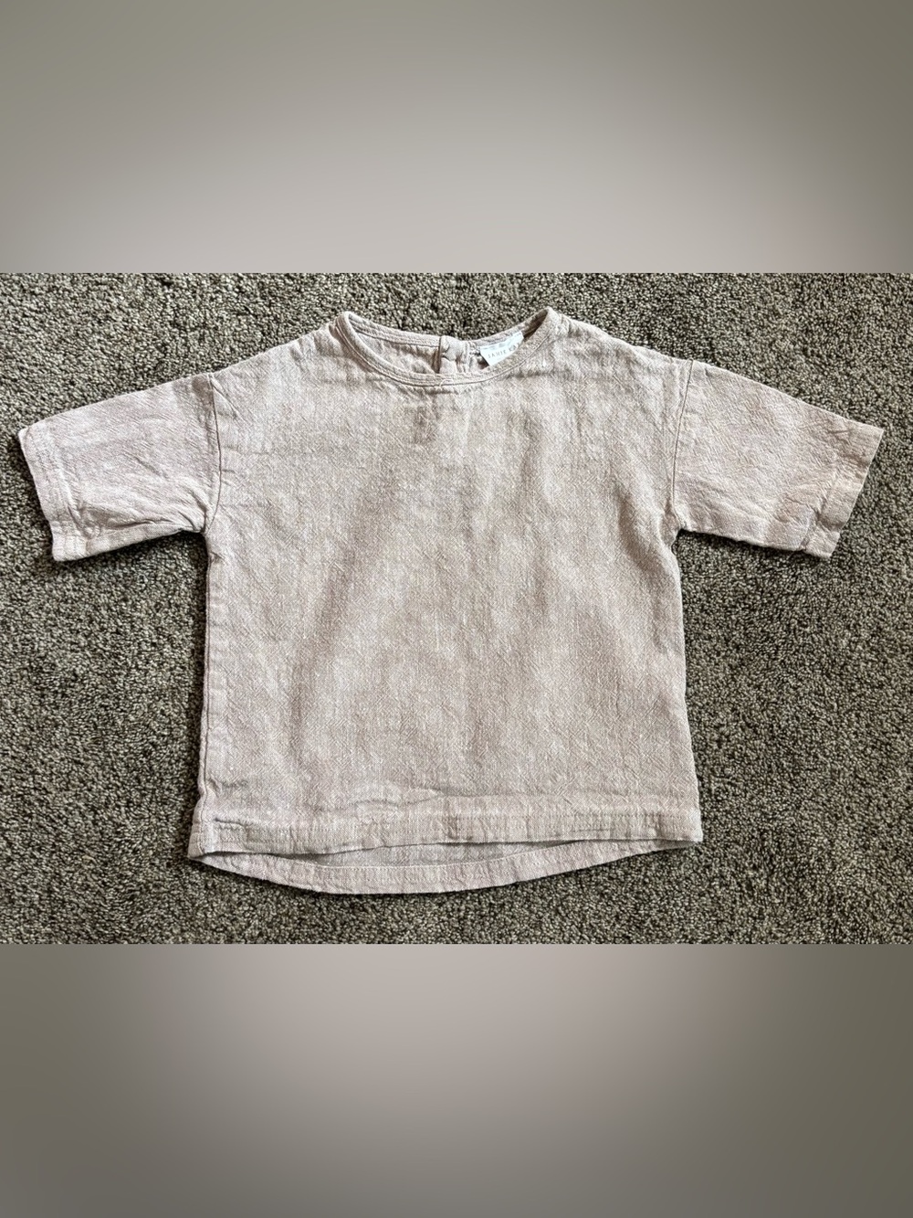 Jamie Kay Boys Pale Blush Linen Tee